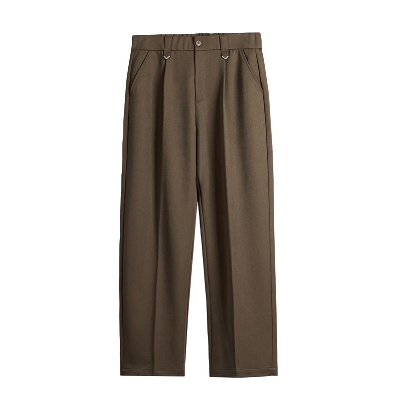 HAUT TON Men's Lyocell Blend Straight Leg Casual Dress Pants