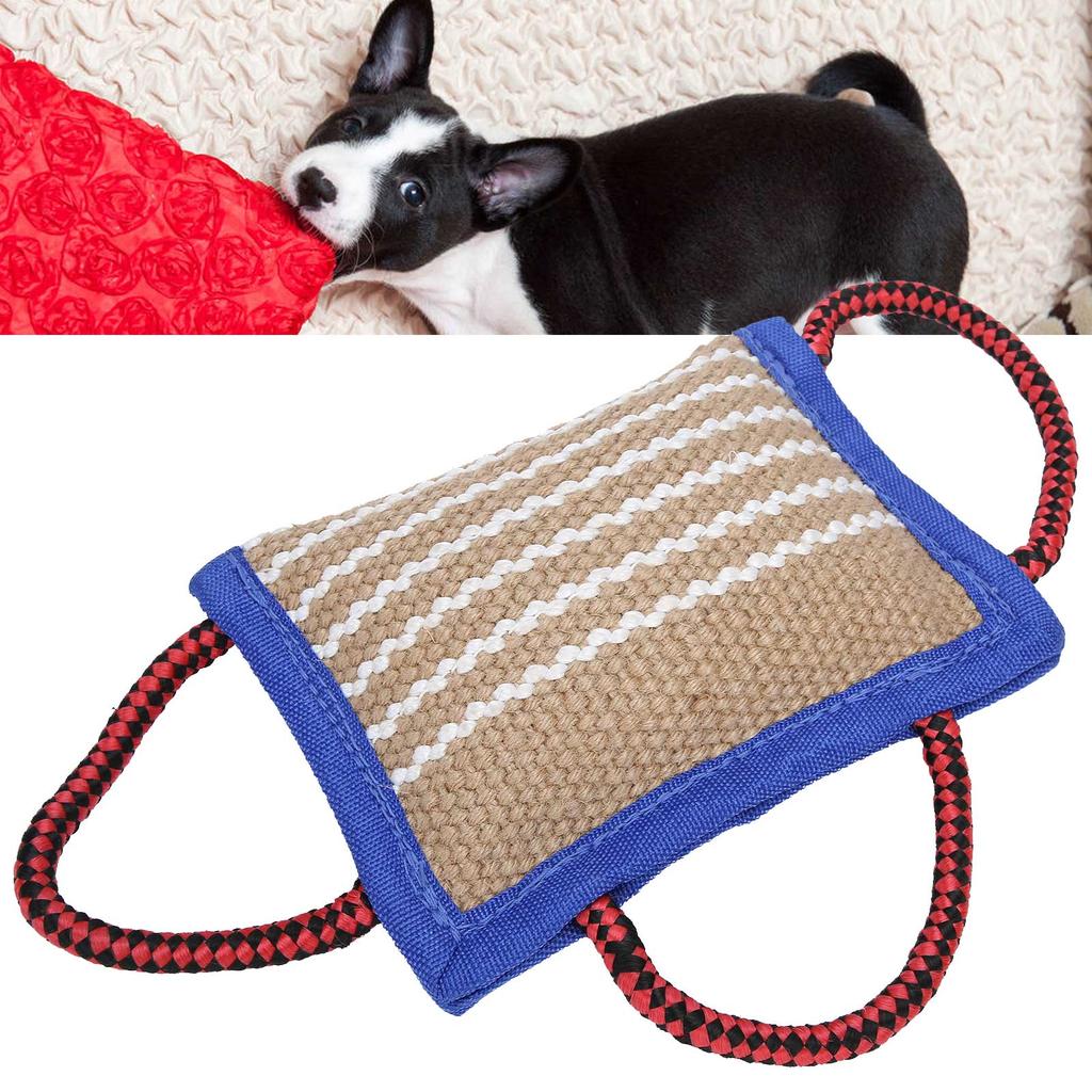 Leinen Haustier Zähne Reinigungsbeutel Kauen Beißen Interaktives Training Beißspielzeug für Hund