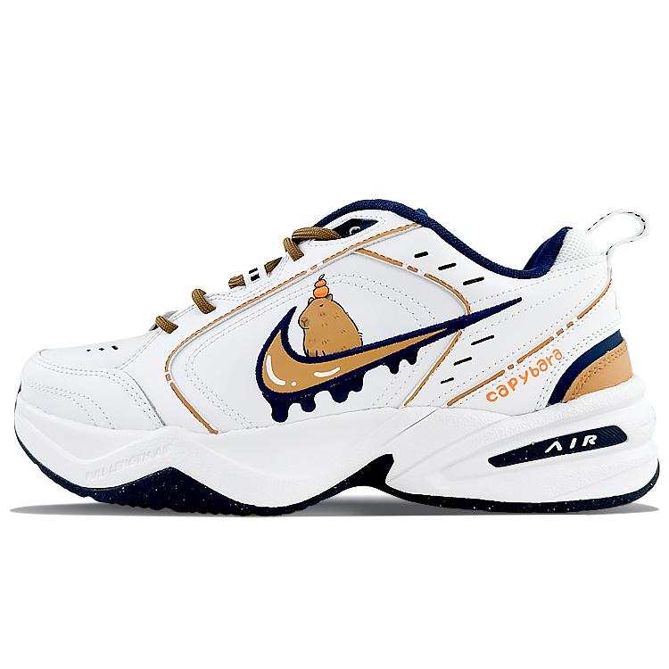 Nike Air Monarch 4 PU Leather Slip Resistant Abrasion Resistant Slip Resistant Abrasion Resistant Low top 415445-102(Team40-SBOX)
