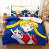 Sailor Moon Duvet Cover Set Bedding Comforter Sets King Size 3D Boys Girl Bedding Set