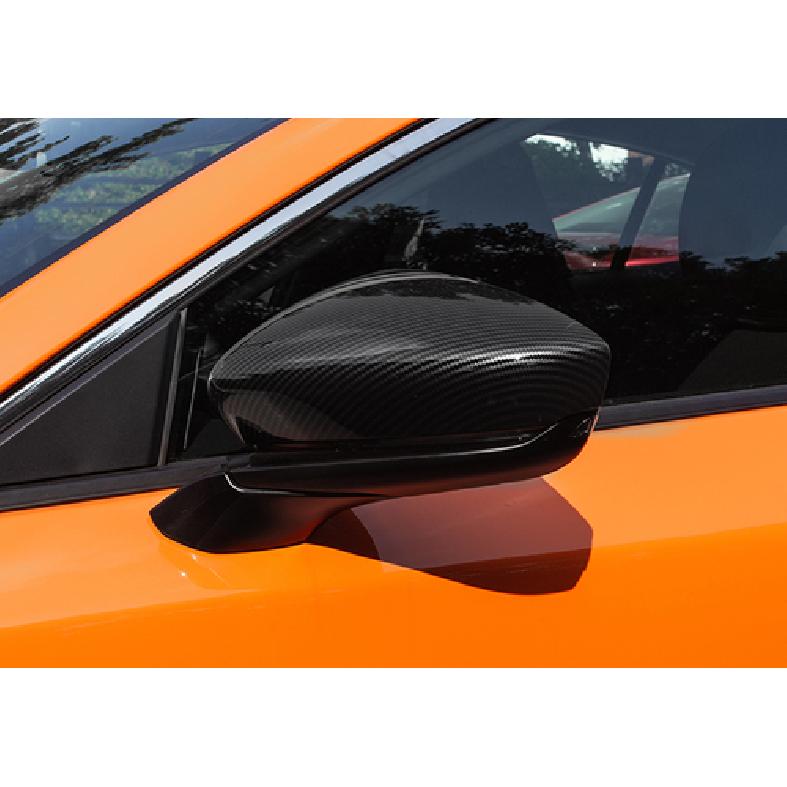 Carbon Fiber Look Side Mirror Rearview Cover Trim For - Mazda 3 Sedan