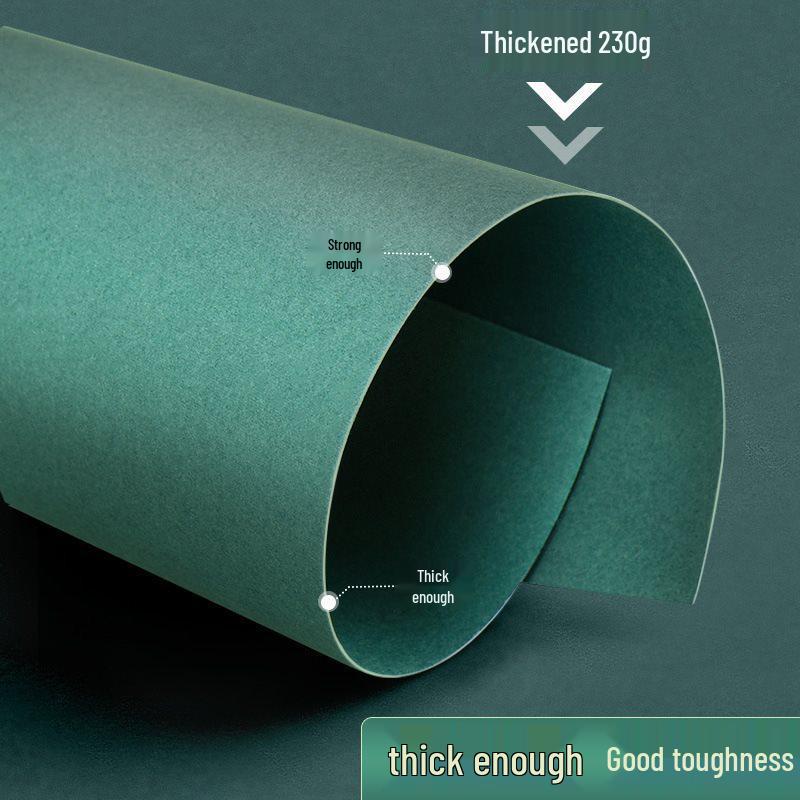Yuanhao Green Series Cardstock: Light, Dark, Army, and Forest Green - 4k Colored Paper for A4 & A3 Backgrounds and Kindergarten DI.