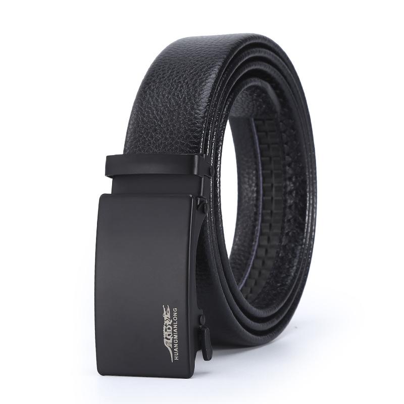 Leopard Automatic Button Head Men'S Dress Belt Men'S Green Business Casual Pants Belt