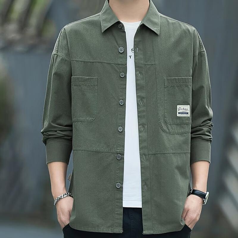 JEEP SPIRIT Men's Long-Sleeve Casual Shirt