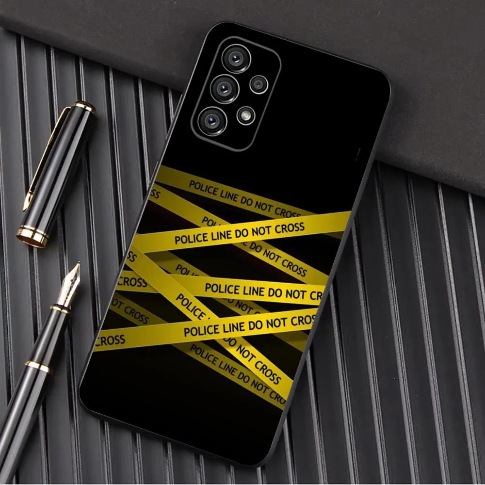 Police FBI Cool Phone Case For Samsung Galaxy A13,A21s,A22,A31,A32,A52,A53,A71,A80,A91 Soft Black Shell