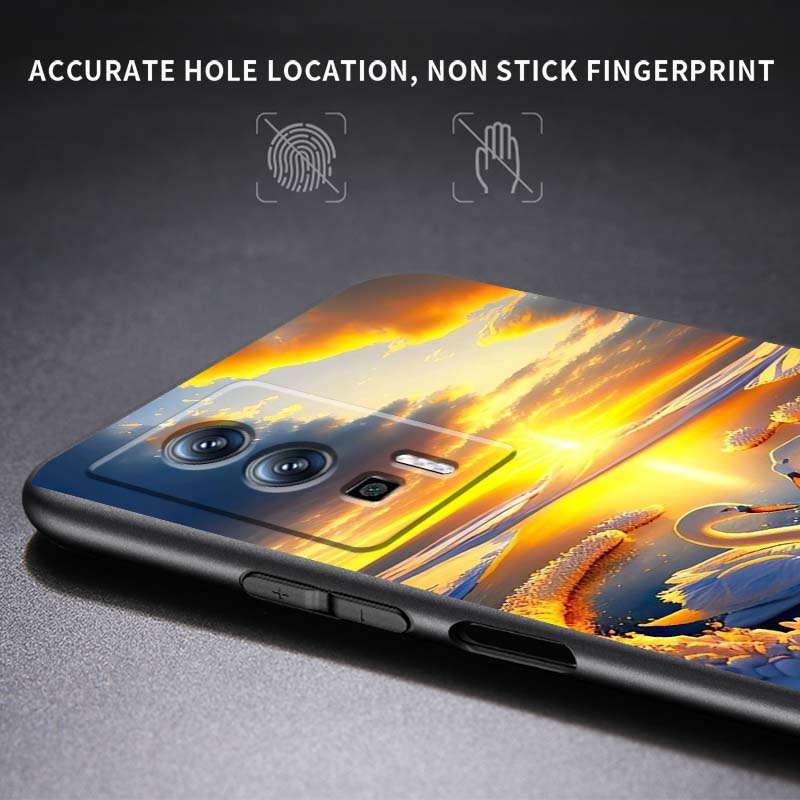 Cartoon Anime Duck Pattern Phone Case For Xiaomi Redmi 12 13C 12C 13 10C 9T A2 9A 9C 7A Note 10S 8T 10 9 8 Pro 4G 5G Black