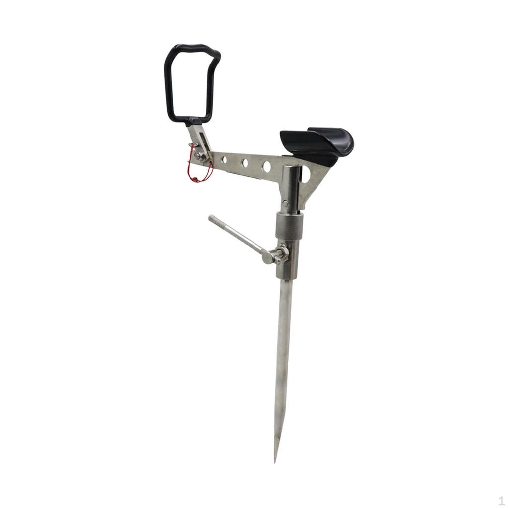 Fishing Pole Rod Stand Tackle Folding Ground Support Bracket for Bank