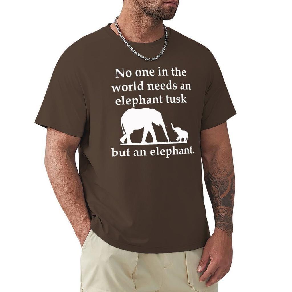 Elephant Tusk T-Shirt Short Sleeve Tee Anime Stuff Designer Shirts Men T Shirt
