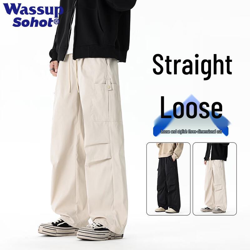 Wassup Sohot Men's Summer Multi-Pocket Cargo Pants