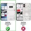 Shockproof Case - Phonillico® - Nothing Phone 2a - Soft Silicone - Transparent - Reinforced Protection