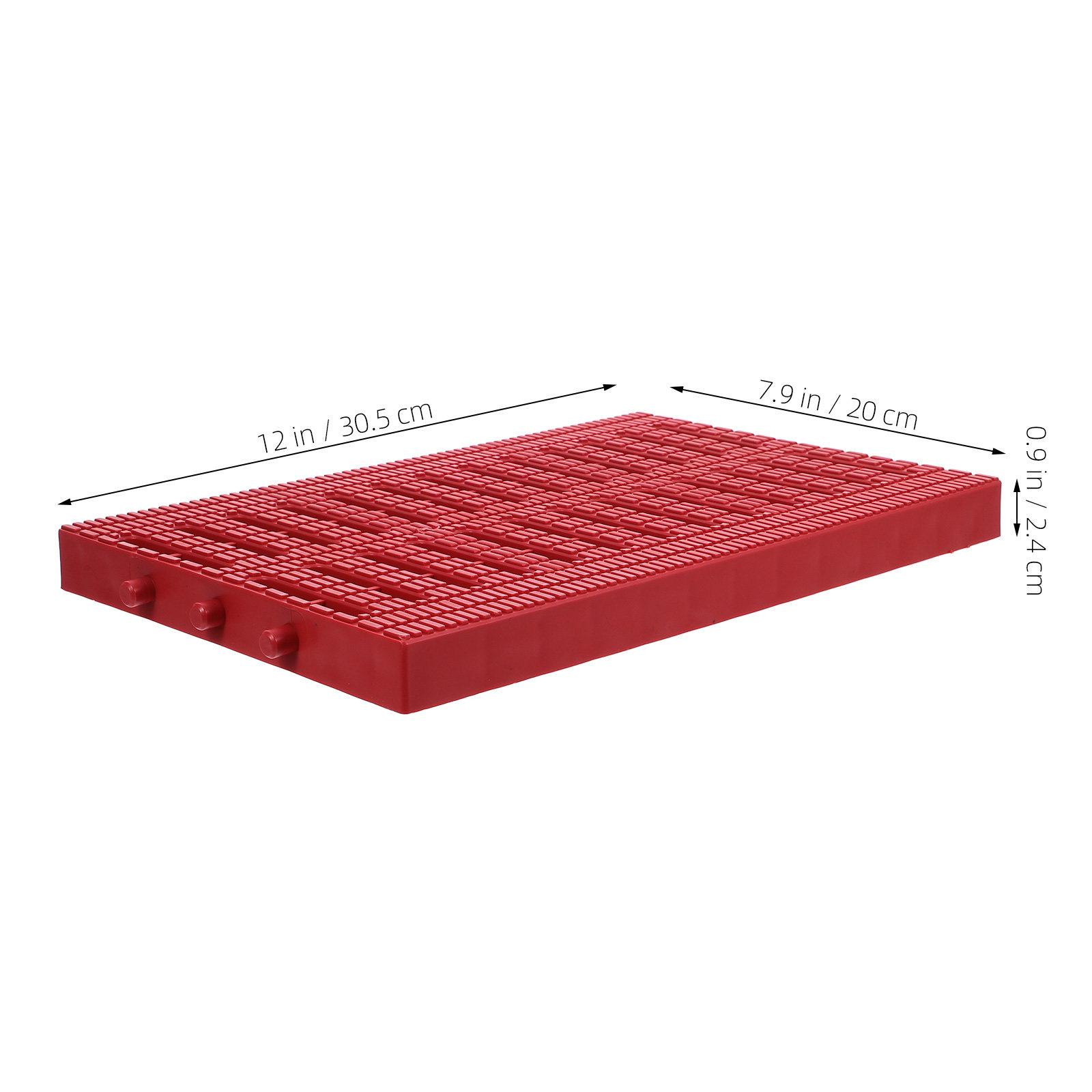 

20x30x2.5cm Blue Plastic Trench Drain Grate Polymer Channel Drain Strainer for Residential Commercial Kitchens Drainage System червоний