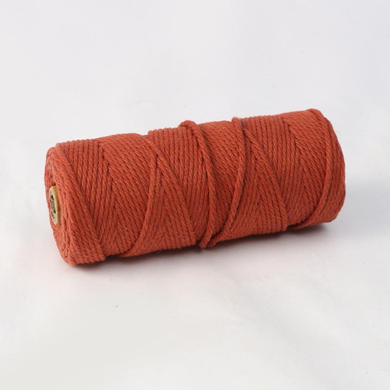 4mm 300m Colored Hand-Woven Cotton Rope for DIY Tapestry and Ornaments