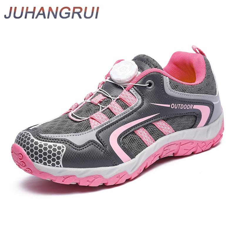 Women‘s Breathable Hiking Shoes Anti-slip Trekking Sneakers Hunting Mesh Rotating Buckle Outdoor Casual Women's Shoes Trainers