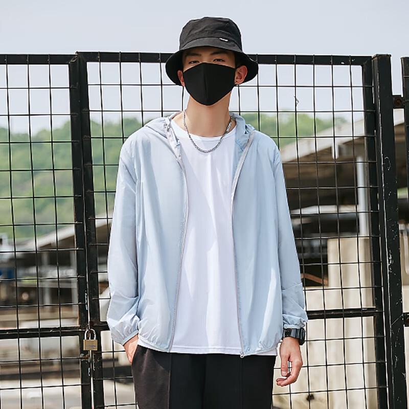 Warrior Men's Summer Ice Silk UV Protection Hooded Jacket