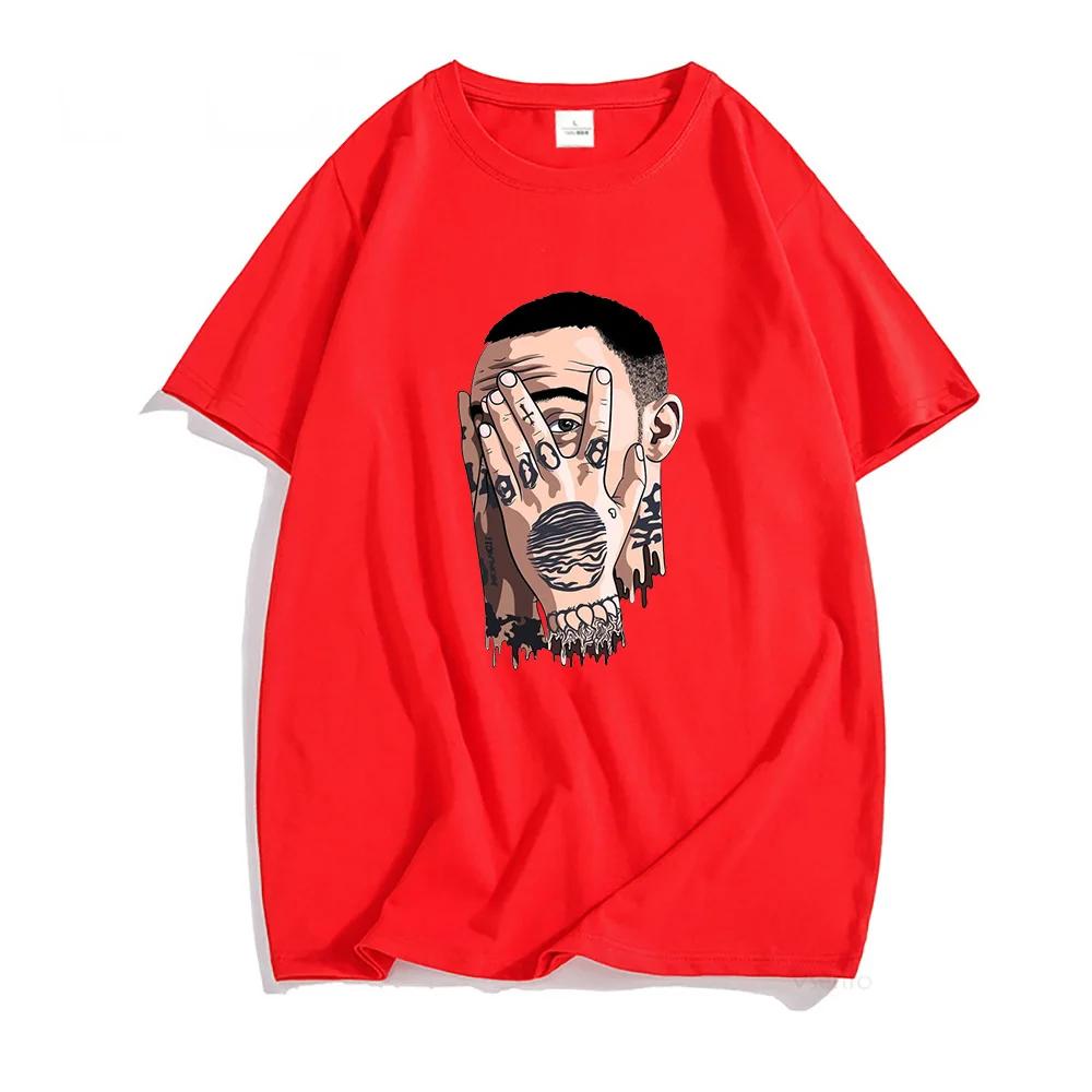 Rapper Macc Miller Printing T-shirts  Pure  Shirts Men/women Hip Hop T Shirt Summer Loose Casual Short Sleeve Clothing