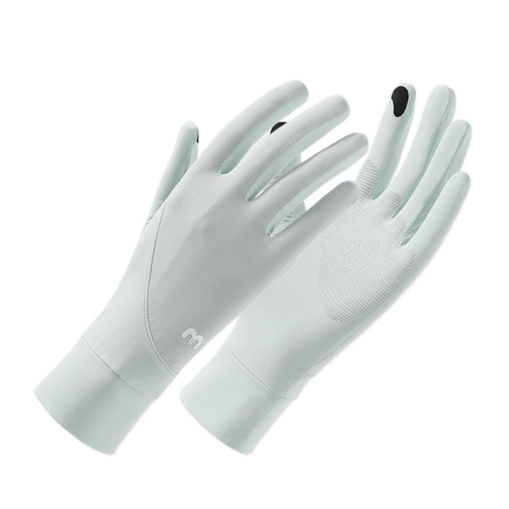 Touch Screen Sunscreen Gloves Anti-UV Driving Mittens New Ice Silk Gloves  Women Men