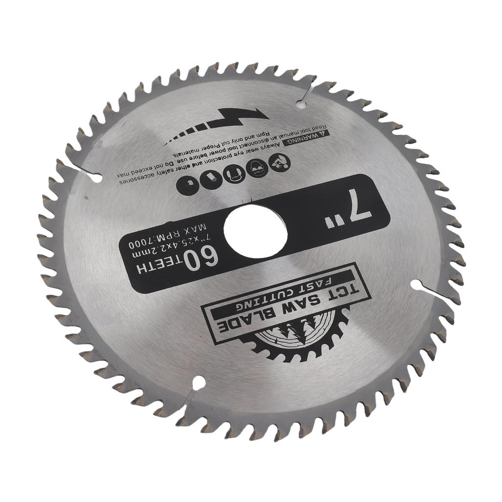 7" (180mm) 60 Teeth Carbide Circular Saw Blade Cutting Disc for Wood Plastic