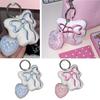Sweet Plush Strawberry Bowknot Keychain Pendant Fashion Lovely Hangings Ornament Keyring Backpack Decoration Charm