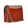 Coach Hutton Coated Canvas Cow Leather Small Square Bag , Chain Bag , Handbag , Crossbody Bag , Shoulder Bag Women's (Unisex) Shoulder Bags