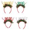 2026 Fashion Hair Hoop Birthday Party Headwear Glitter Happy Hair Rings Protable for Party Enthusiasts