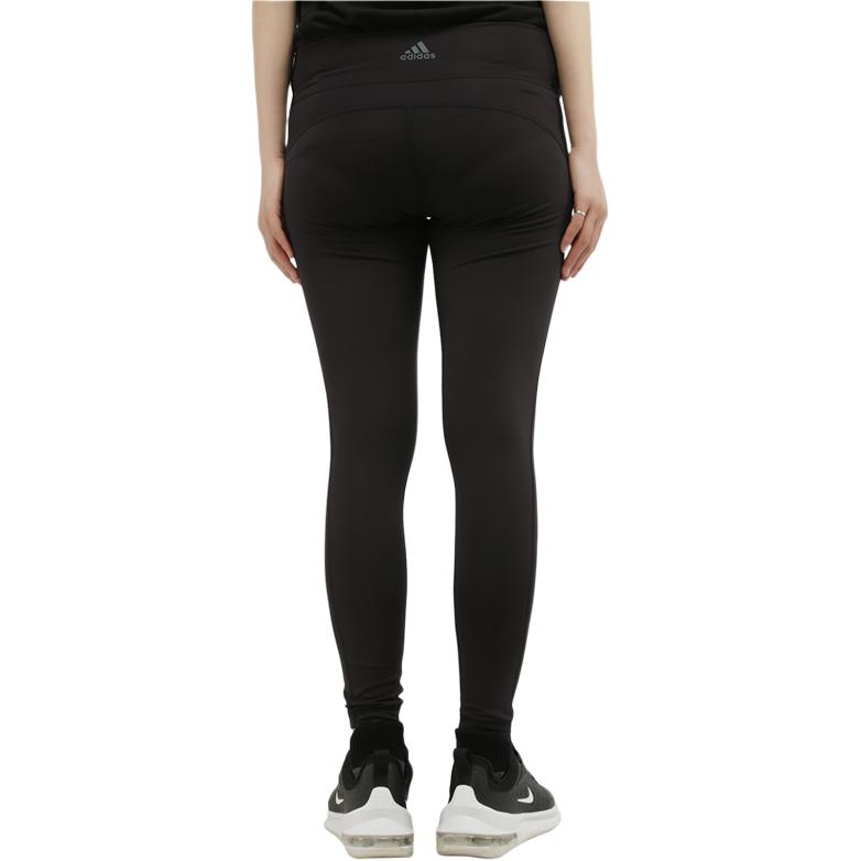adidas Solid Color Comfortable Casual Mid Waist Knitted Sports Pants Women Bottoms Black CX5309