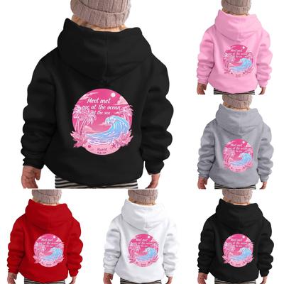 Boys Girls Child Fashion Daily Versatile Casual Crewneck Sweatshirts Long Sleeve Patchwork Top Sweatshirts
