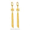 Brass Female Sun Flower Tassel Earrings 18K Gold Plated Net Celebrity Earrings New Accessories
