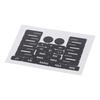 8pcs Black Car Interior Stickers Button Decals PVC Climate Switch Button Repair Stickers Car Inner Trim Stickers