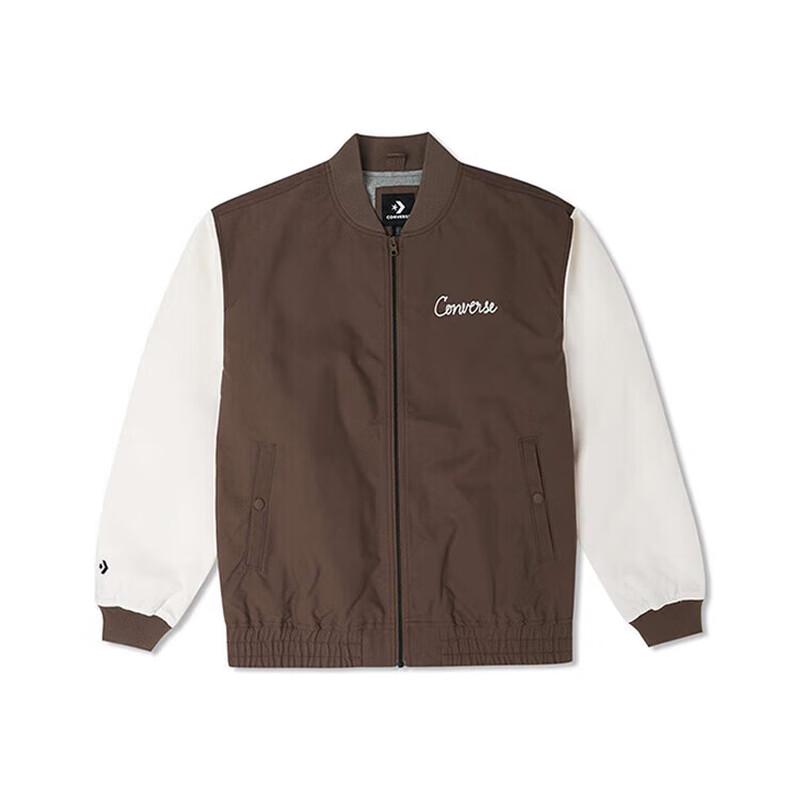 Converse Men s Color-block Casual Baseball Jacket M