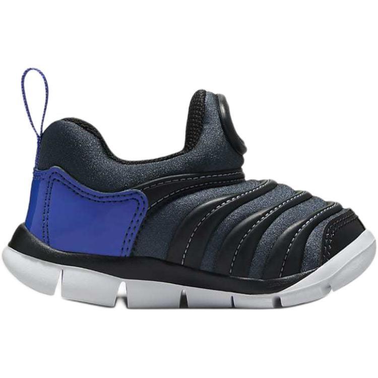 Nike Dynamo Free Comfortable Abrasion Resistant Low Top Toddler Shoes Black Blue Infant And Toddler 343938-445