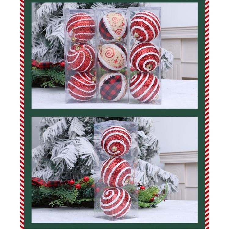 Julkulor Ornament Juldekorationer Dekorativ Kula Hängande Dekorationer För Hemfest