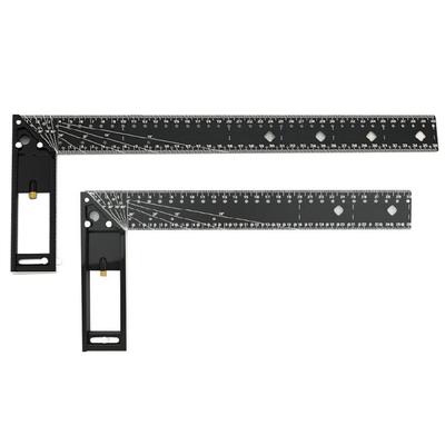 Carpenter Square, L Square Right Angles Ruler Aluminum Square Ruler Woodworking