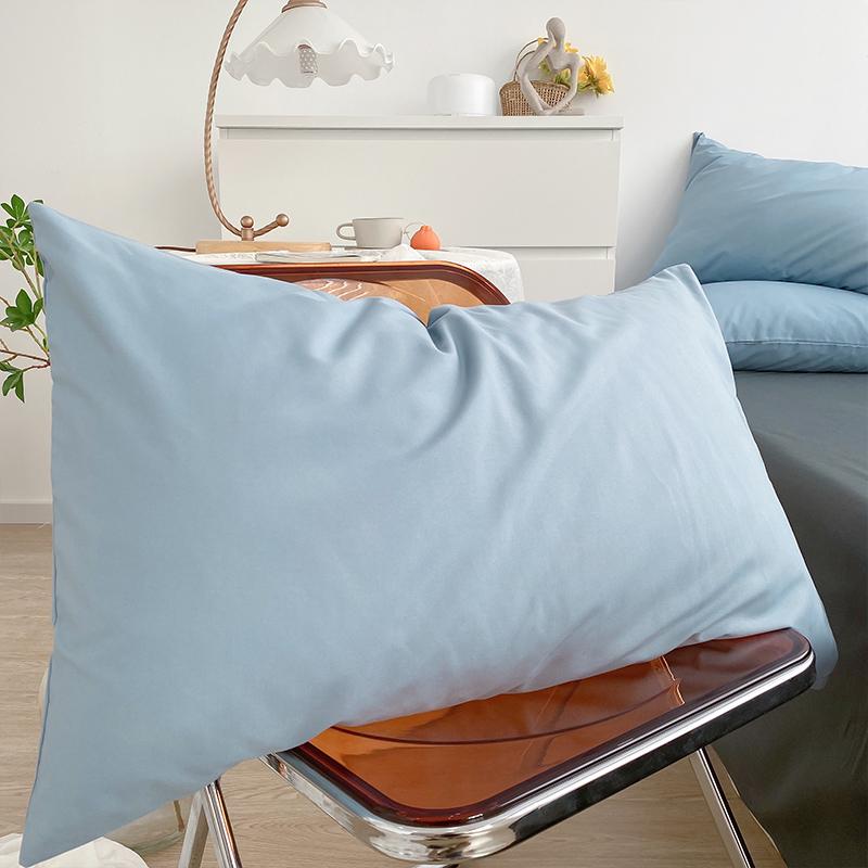 Japanese Style Solid Color Pillowcase - Single or Pair Pack, 48*74 cm