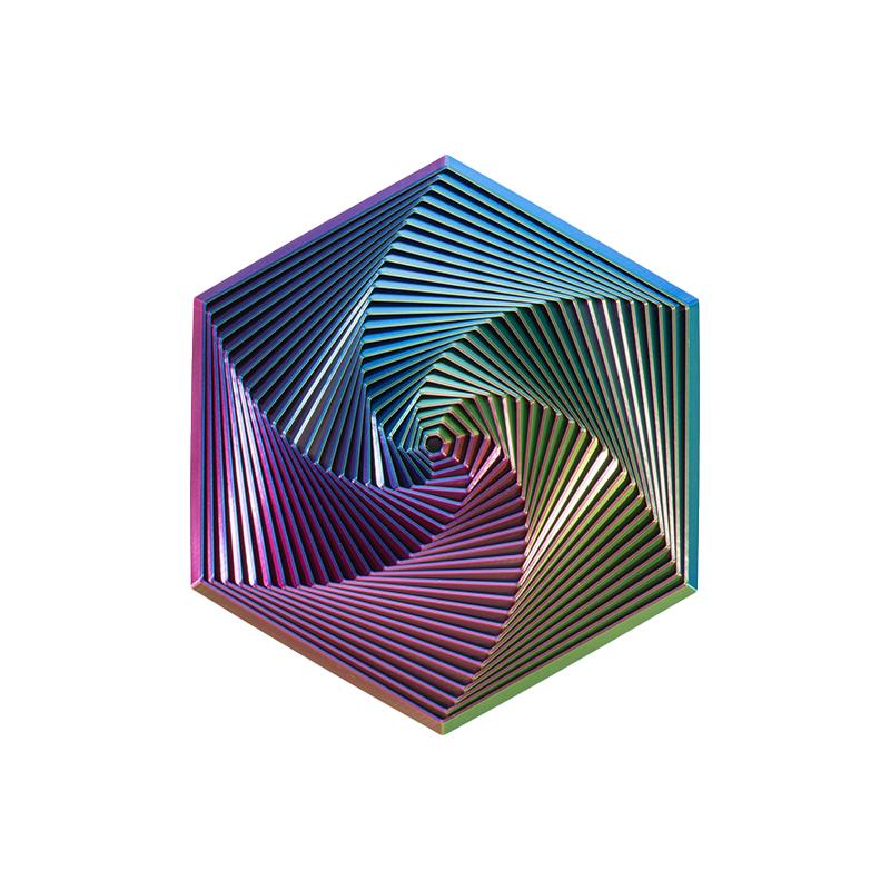 Fractal Fidget Šestiúhelník Dekompresní Hračky 3D Tisk Stolní Hračka pro Uvolnění Stresu Dětský Narozeninový Dárek Geometrická Fidget Hračka