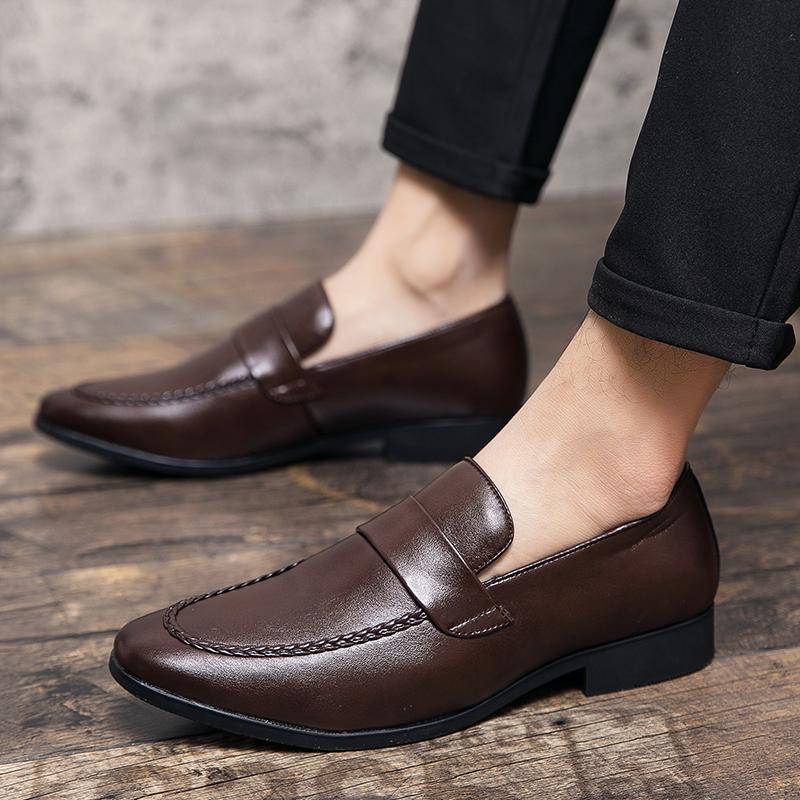 Designer Loafers Men High Quality Leather Elegant Wedding Shoes for Men Party Casual Fashion Men Dress Shoes Zapatos Casuales