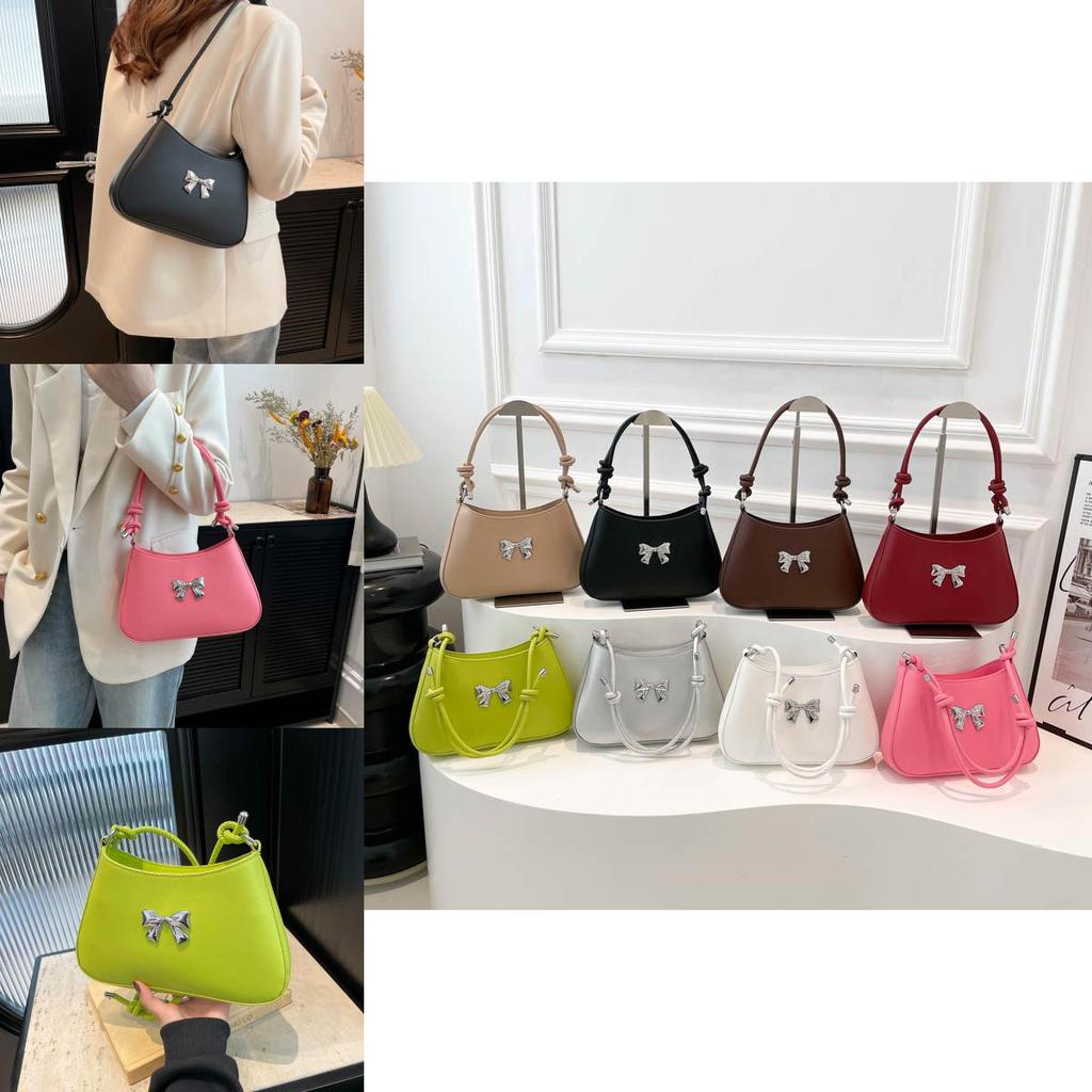 Elegant Bowknot Handheld Small Square Bag For Women In Chic Casual Style For Daily Use