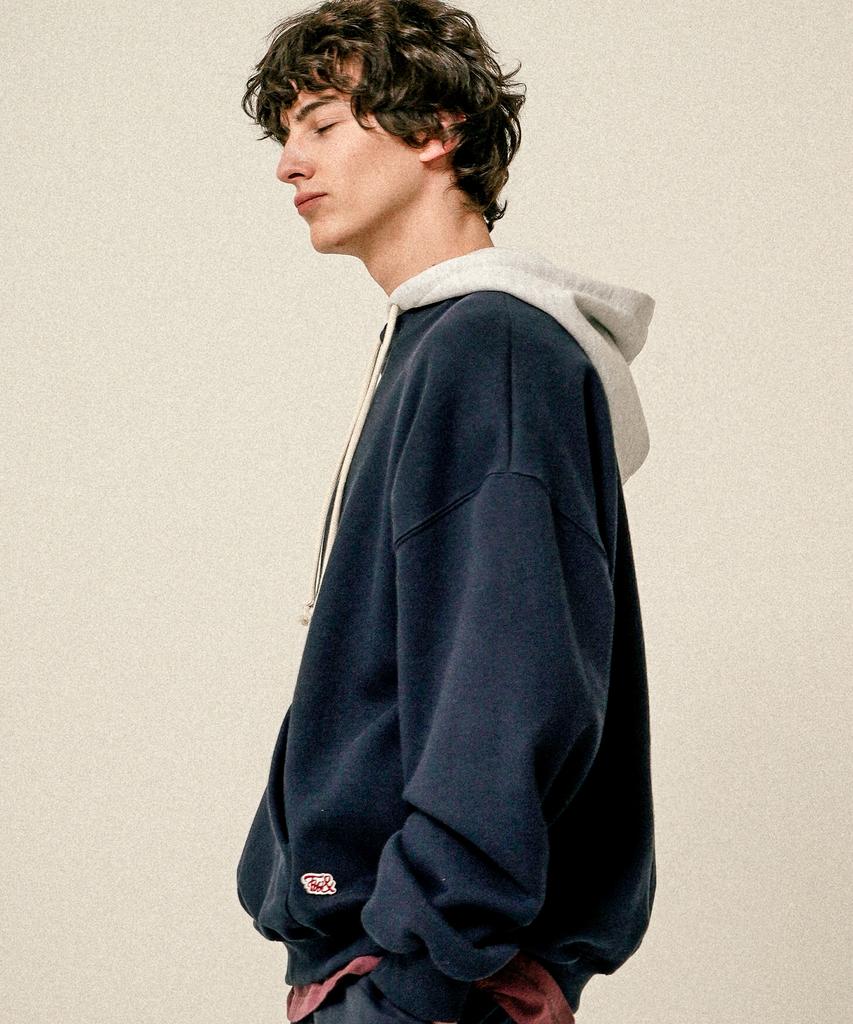 New Point Hoodie Navy Jyhd3611