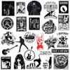 10/50Pcs Metal Rock Sticker Retro Rock Band Stickers Rock and Roll Graffiti Stickerfor DIY Luggage Laptop Skateboard Motorcycle Bicycle Sticker