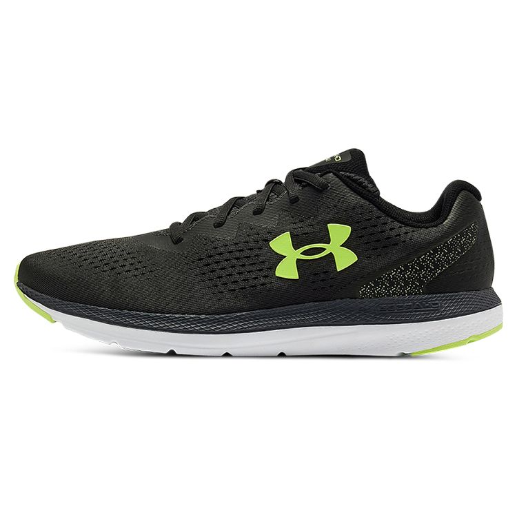 Under Armour Charged Impulse 2 Comfortable Fabric Low Top Casual Running Shoes Men sneaker Coal Jade-Gray 3024136-108