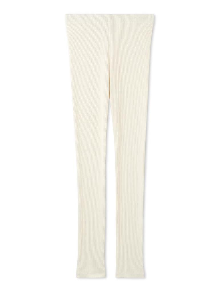 Gelato Pique Basic Ribbed Leggings PWCP249076 OWHT Women's