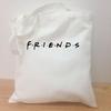 Friends TV Series Canvas Tote Bag - Large Capacity Bookbag for Students and Fans