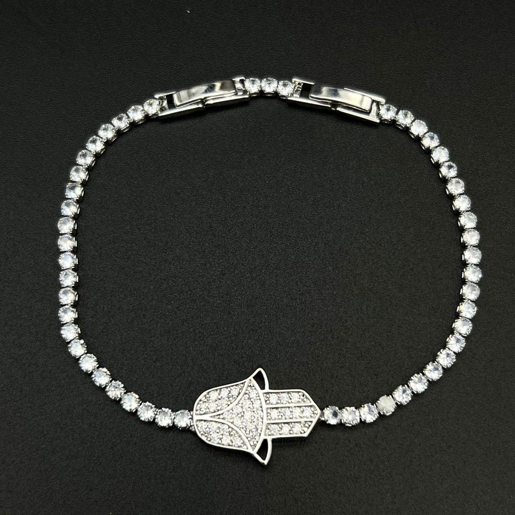 Luxury Geometric Zircon Bracelet - European & American Style