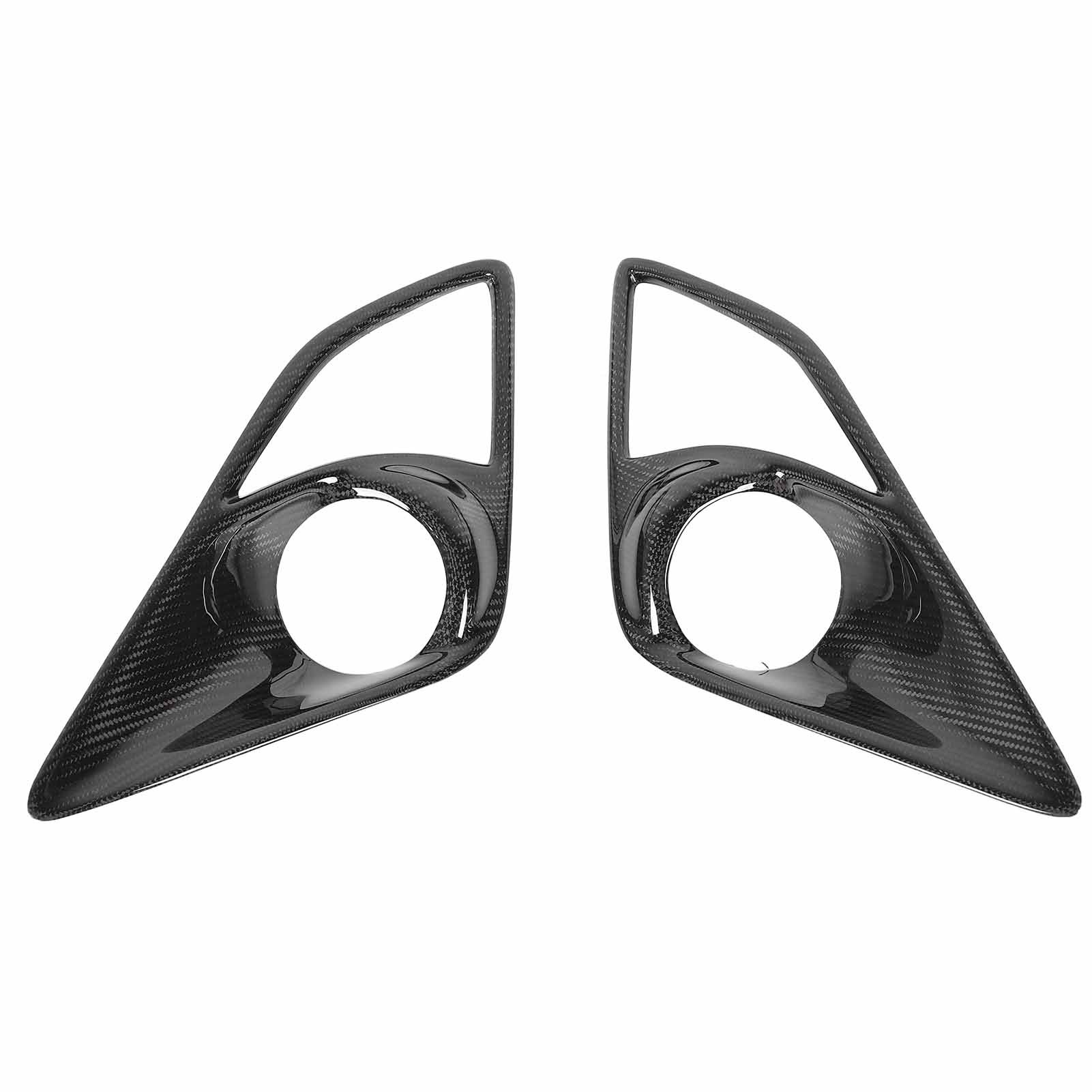 Пара накладок на противотуманные фары переднего бампера из углеволокна, жесткие рамки решеток противотуманных фар, замена для GT86 2013–2016