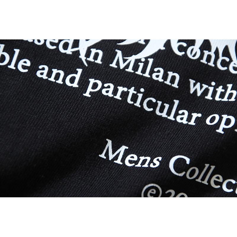 1186 Off-White 2025 Summer New Devil Hand Eye Pattern Printed Short Sleeved T-shirt for Men and Women