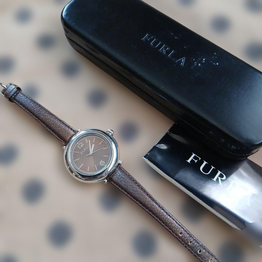 Used Great deal! FURLA wristwatch, collection brown, battery replaced, working, in good condition