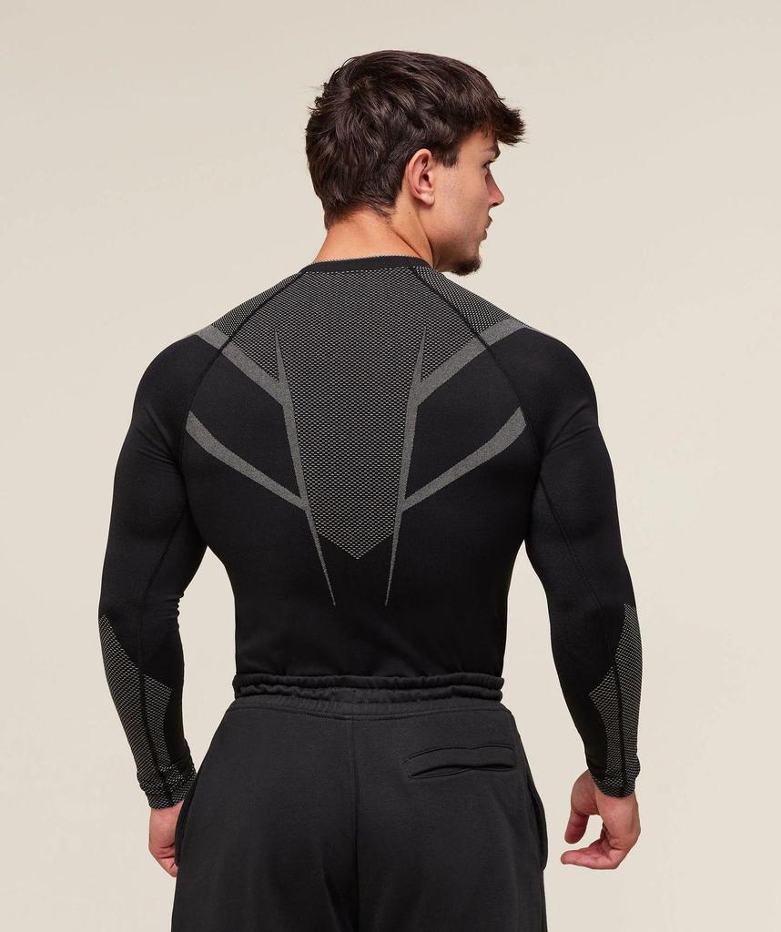 Camiseta de Entrenamiento de Manga Larga Ajustada para Hombre de Gymshark