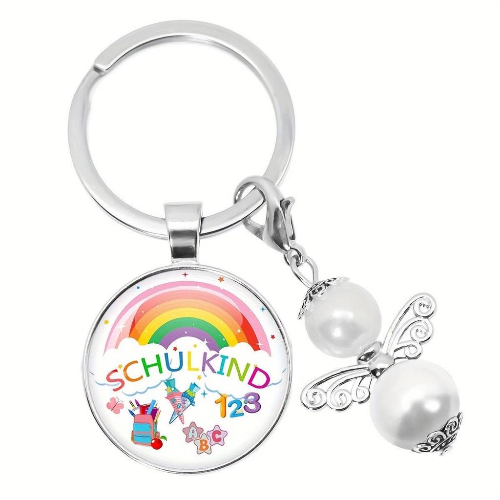 German Bee Angel Educator Back-to-School Schulkind Keychain Pendant Gift
