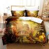 Luxury New 3D Print Science Fiction Enchanted Castle Bedding Set Size Duvet Cover Pillowcase Bed Kids Adult Home Textileextile