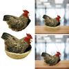 Hühner-Simulationsmodell Osterdekoration Foto-Requisiten Fake-Simulationshenne Figur für Bauernhof Garten Hausgeschäft