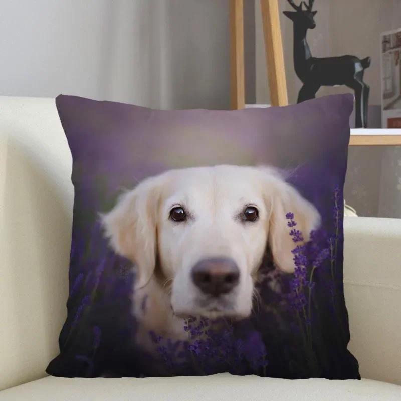 Golden Retriever Hund Kissenbezug Sofa Dekorative Kissenhülle Kissenbezug Heimdeko Großhandel